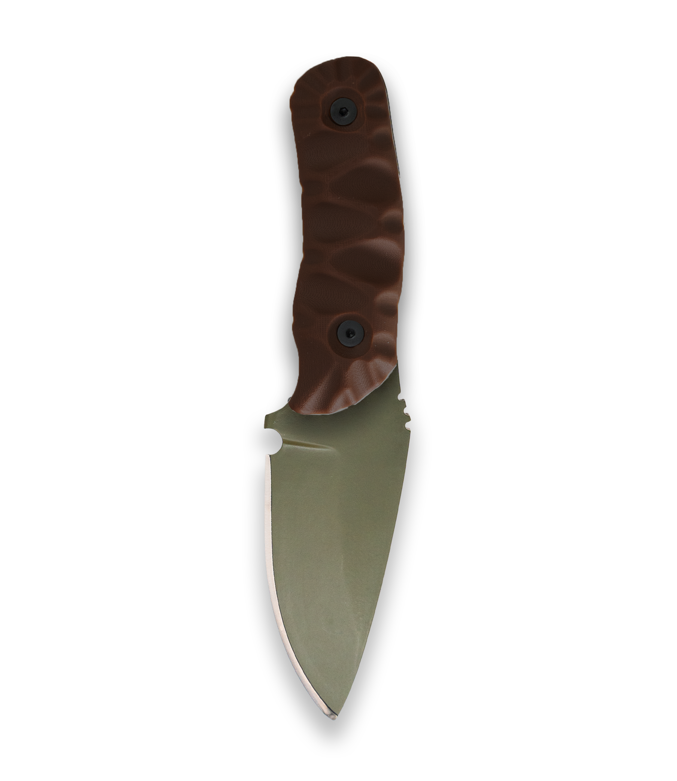 The Felon (OD Green with Caramel G10 & Orange Spacer)