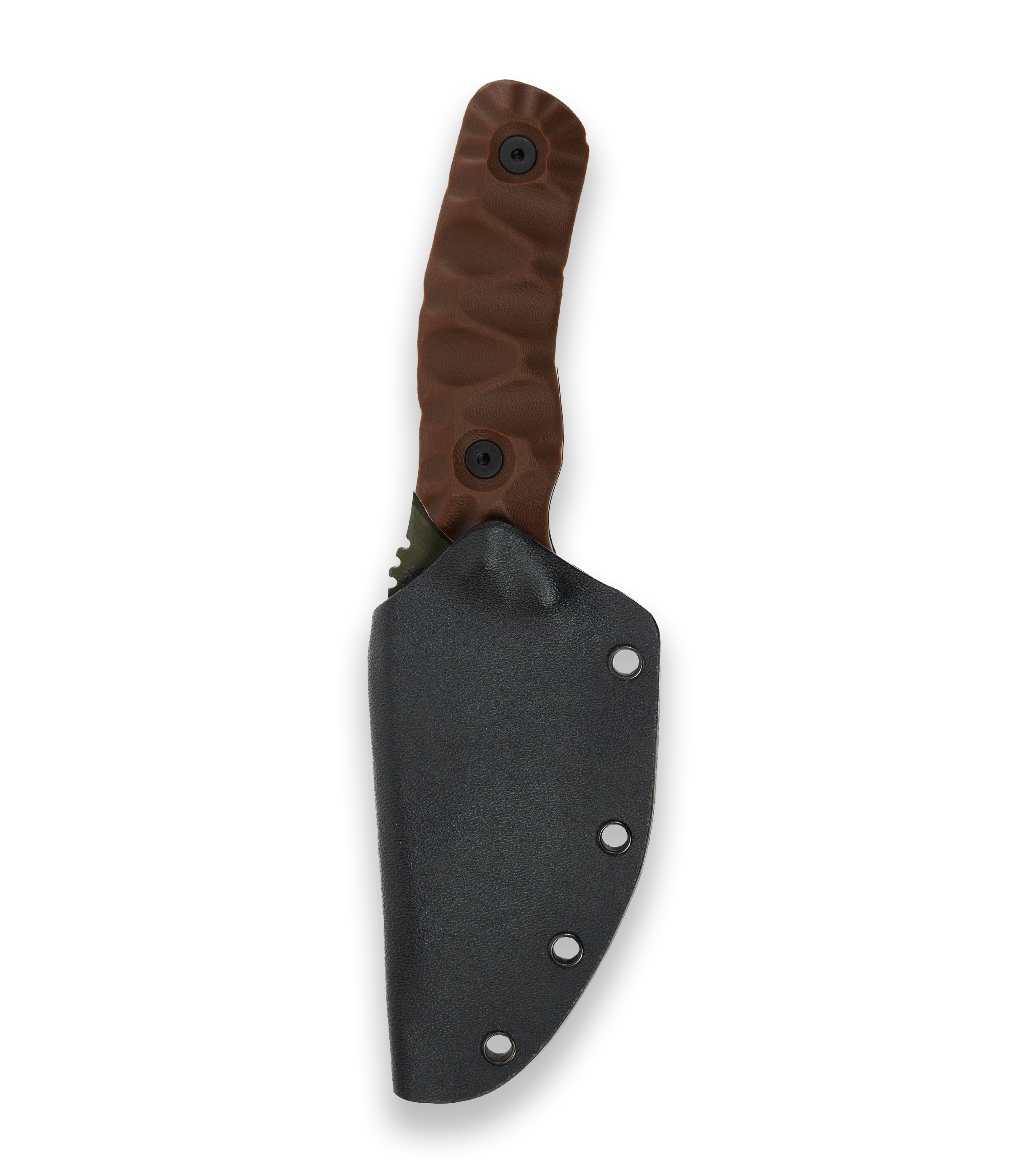 The Felon (OD Green with Caramel G10 & Orange Spacer)